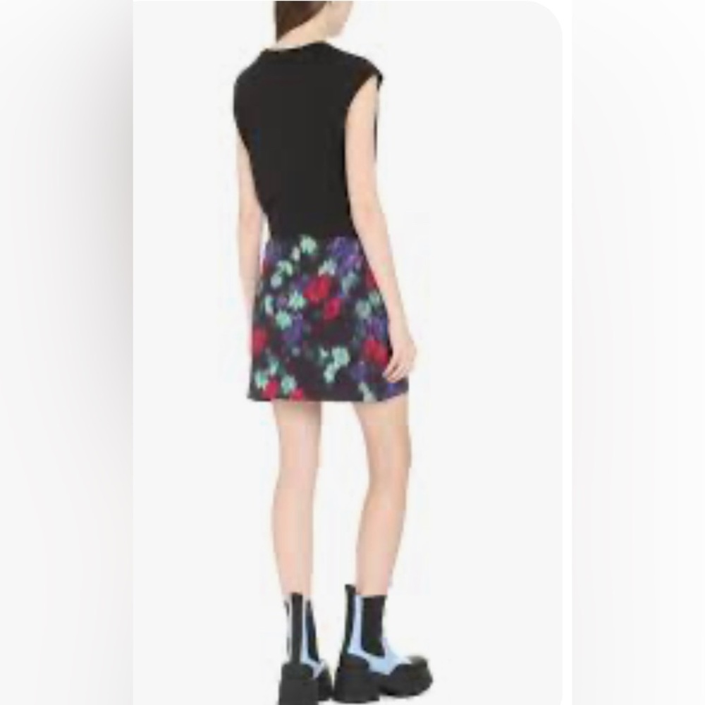 Kenzo ‘Blurred Flowers’ Mini Skirt Floral Patterned